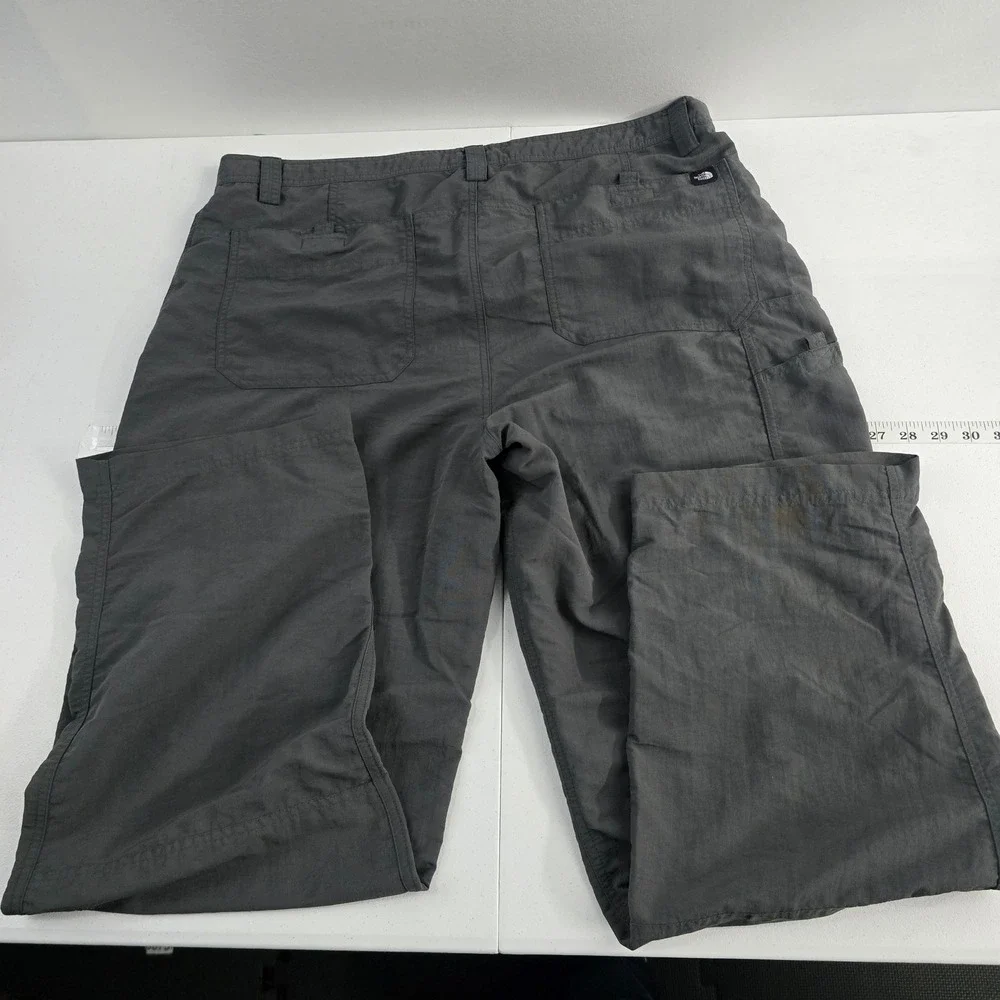 The North Face Mens Nylon Hiking Pants Outdoors‎ Gray Size 40